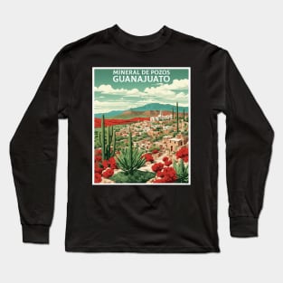 Mineral de Pozos Guanajuato Mexico Vintage Tourism Travel Long Sleeve T-Shirt